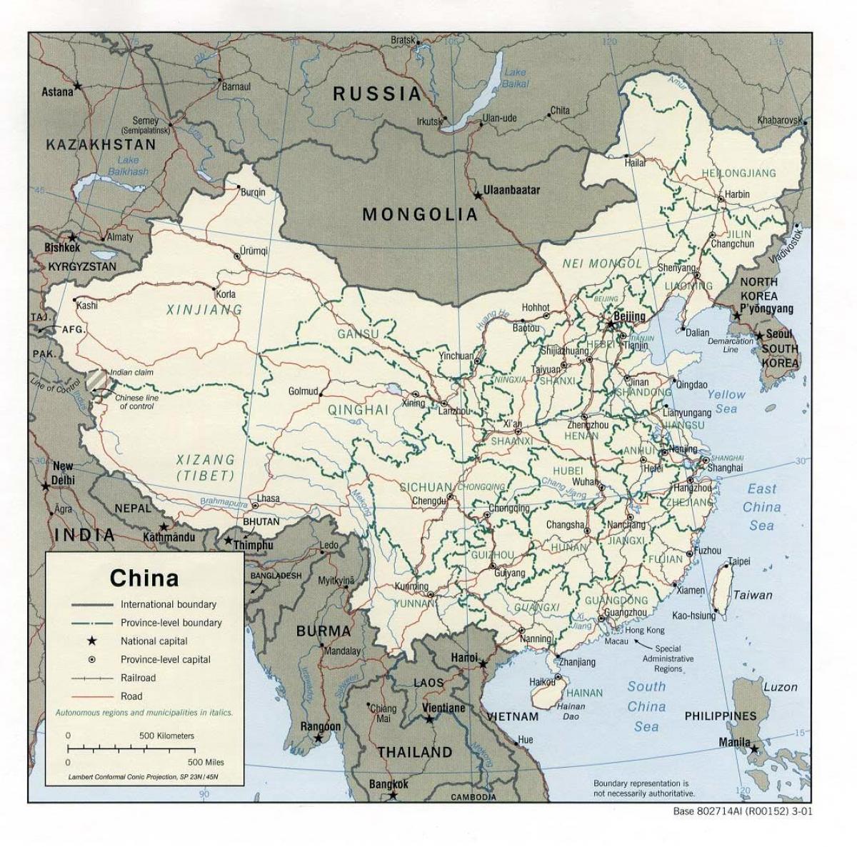 China cetak peta
