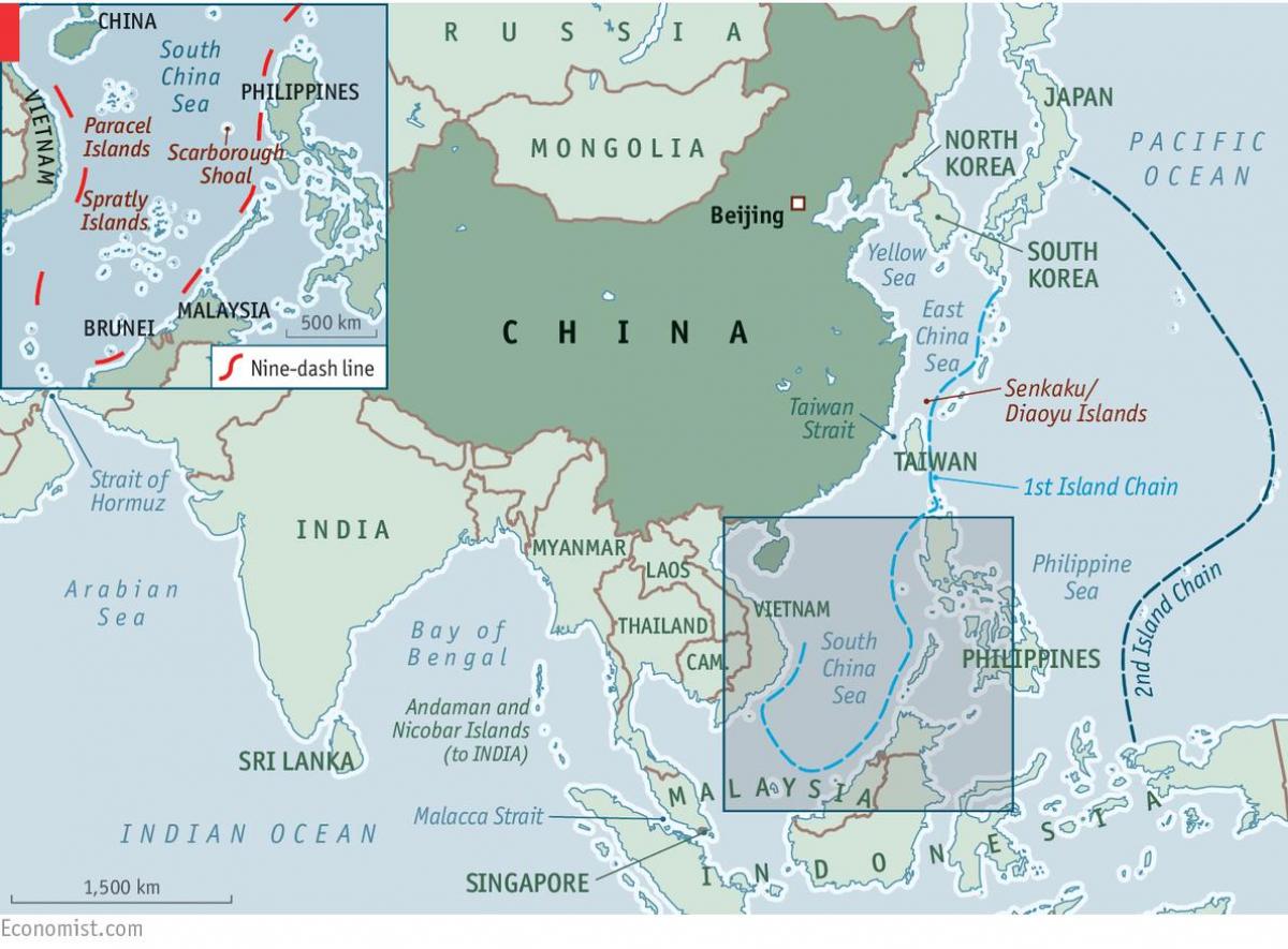 peta pulau Cina
