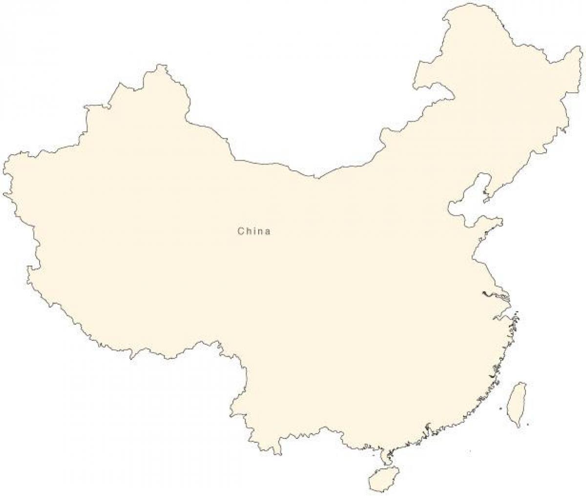 Cina sederhana peta