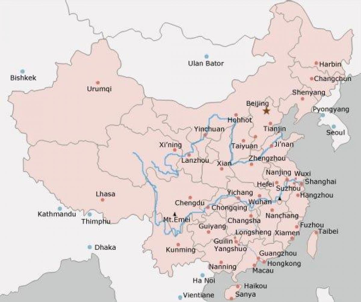 peta kota-kota China