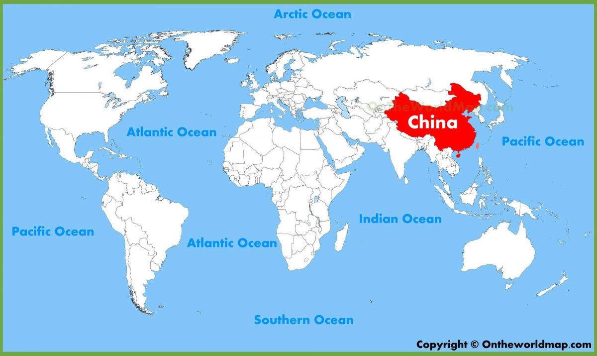 peta dunia dari China