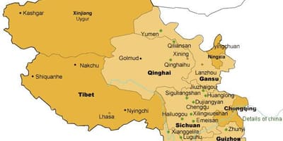 Peta dari west China