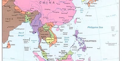 Peta dari China eastern rute