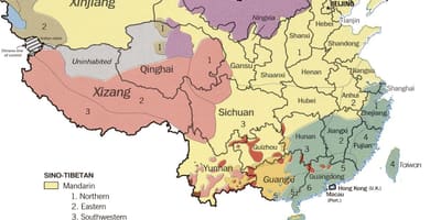 Bahasa peta dari Cina