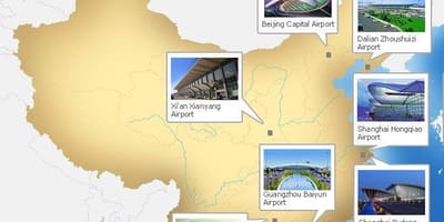 Peta bandara di China