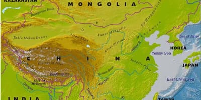 Cina peta fisik