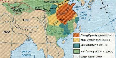 Cina kuno geografi peta