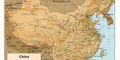 Peta medan dari Cina