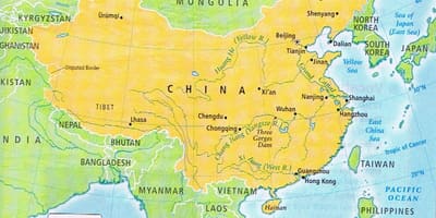 Peta perbatasan China