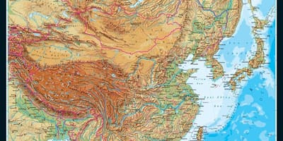 Peta topografi Cina