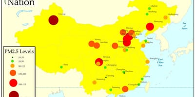 Peta polusi China