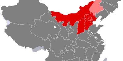 Peta dari utara Cina