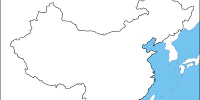 China kosong peta