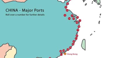 Pelabuhan Cina peta
