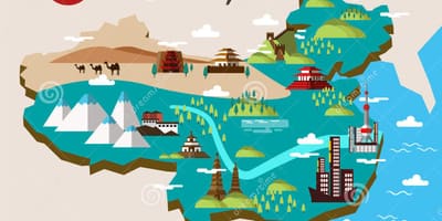 Peta wisata Cina