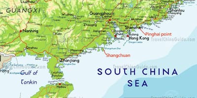 Peta dari tenggara China